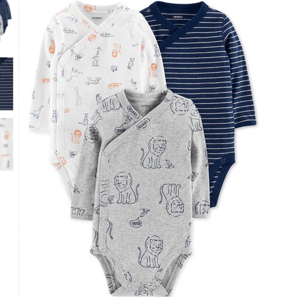 Carter’s 3 pack long sleeve onesies